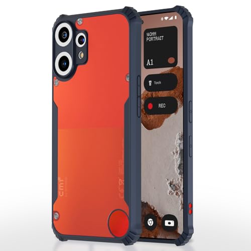 Image of Pikkme Back Cover for CMF by Nothing Phone 2 Pro 5G | Ultra Hyrbid | Full Camera Protection | Raised Edge | Crystal Clear Transparent Bumper Case (Blue)