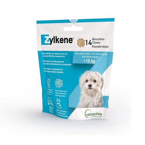 Zylkene® Chews (14 x) Zur Stressreduzierung | Für kleine Hunde | Ergänzungsfuttermittel für mehr Wohlbefinden in ungewohnten Situationen | Für kleine Hunde  10 kg