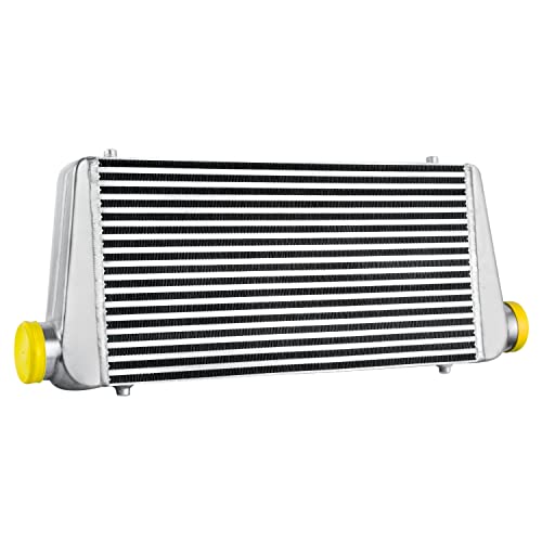 Hkautopart 1000Hp 23.6"X11.8"X3.9" Aluminum Turbo Intercooler 3" Inlet/Outlet 76Mm 5-50Psi Siliver #TOP7
