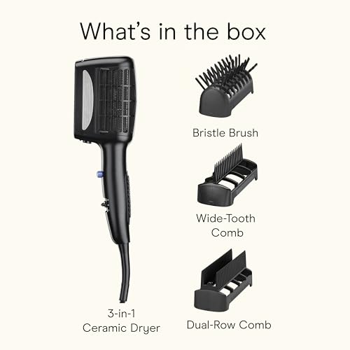 Conair Hair Dryer, INFINITIPRO, 3-in-1 Styling, 1875W, Black - image 9