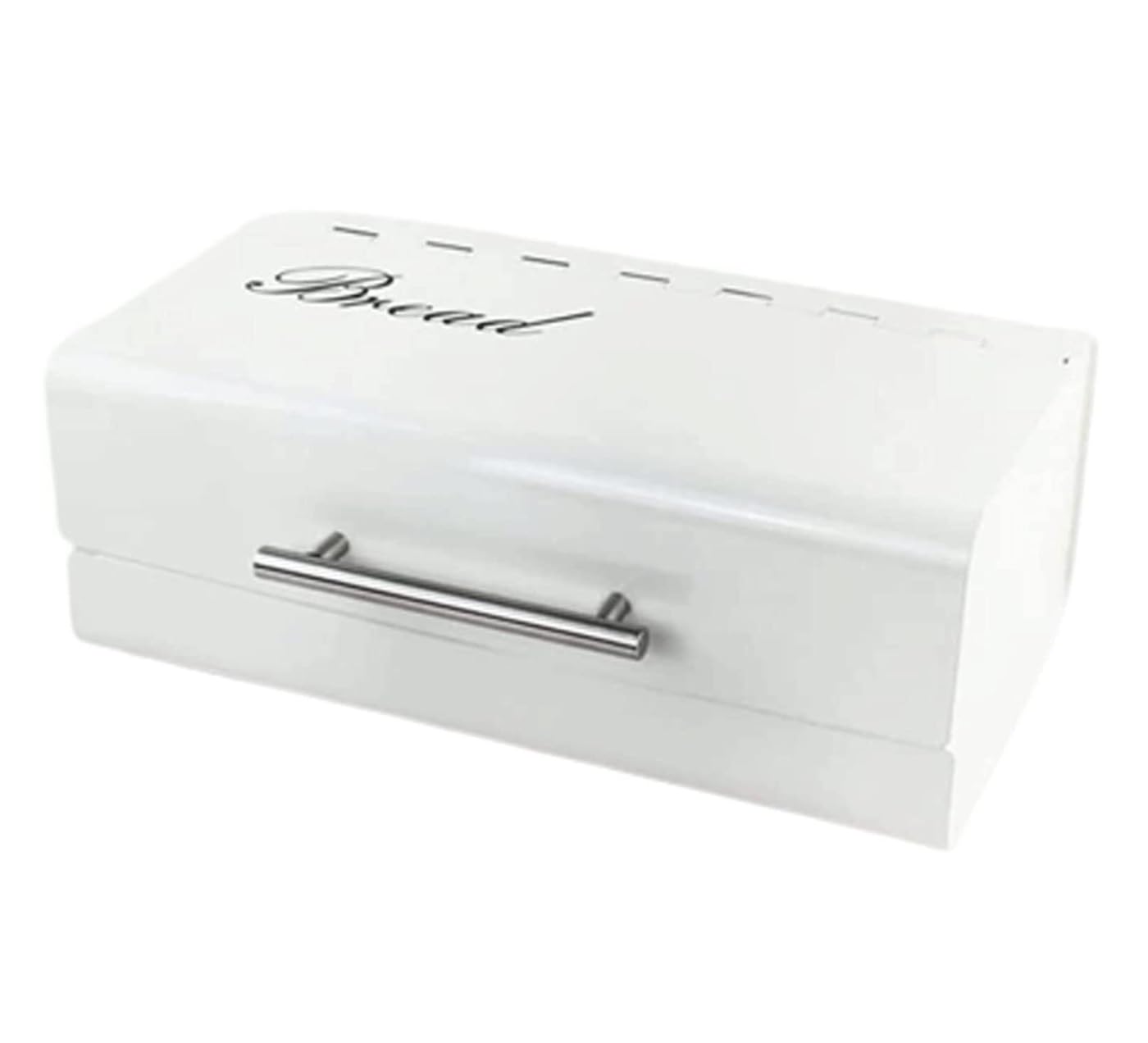 MHbdfsxz Bread Container Storage Bin Metal Bread Box Bin Multifunctional Storage For Snack Decor Cookies Pastries(White)