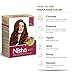Nisha Natural Henna Based Hair Color, Permanent Red Hair Color Dye, Natural Premium Henna, 100% Grey Coverage, Red Brown, 3.17 oz