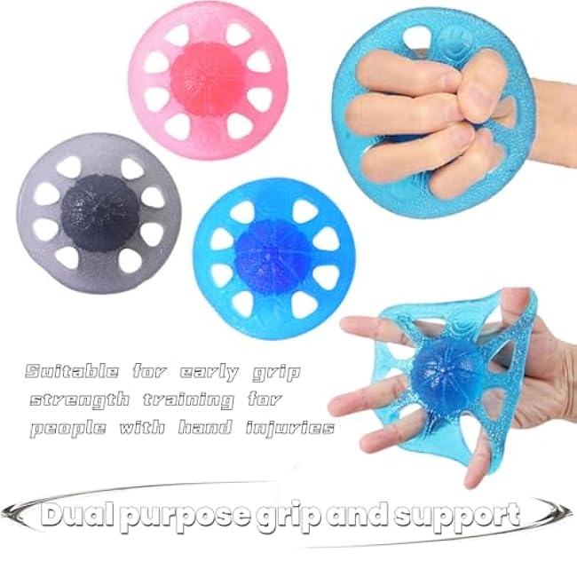 DEEYOTA finger exerciser & hand strengthener rehab,exercise squeeze ball for hands,Hand strength trainer is used for physical therapy,elderly people,and hand weakness(2 Pcs)