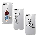 💌【patrones divertidos y lindos hacen que su teléfono se vea llamativo y diferente】El motivo impreso en la funda iPhone 7P/8P le da a tu Smartphone una apariencia nueva y atractiva. Dale a tu dispositivo un toque moderno e hipnótico con esta funda que tiene un aire hípster.El diseño elegante y perfecto no es solo una cubierta protectora sino también una obra de arte.