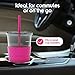 Copco Sierra 24 oz Tritan Reusable Drink Tumbler with Leak-Proof Lid, Removable Straw - Dishwasher Safe, Cold Beverage Cup for Travel & Daily Use, Cup Holder Compatible (Hot Pink)
