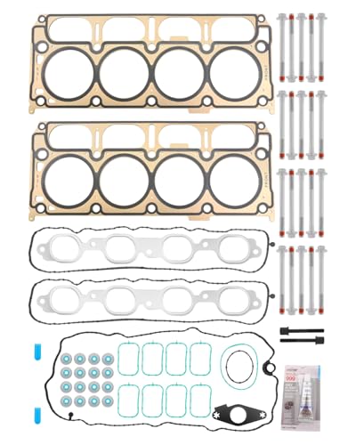 Image of Head Gasket Set 5.3 L, Fit for 14-19 Chevy Silverado 1500 Suburban Tahoe | Fit for GMC Sierra 1500 Yukon XL, 5.3L V8 5328cc Engine, Replace# HS26744PT, HGS4308, HS54996, w / Cylinder Head Bolt Kit