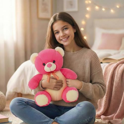 Image of Tabitha Stuffed Toys-Ultra Soft Plush Toy for Kids | Birthday Gifts for Kids and Girls | (30 Cm Pink Teddy)