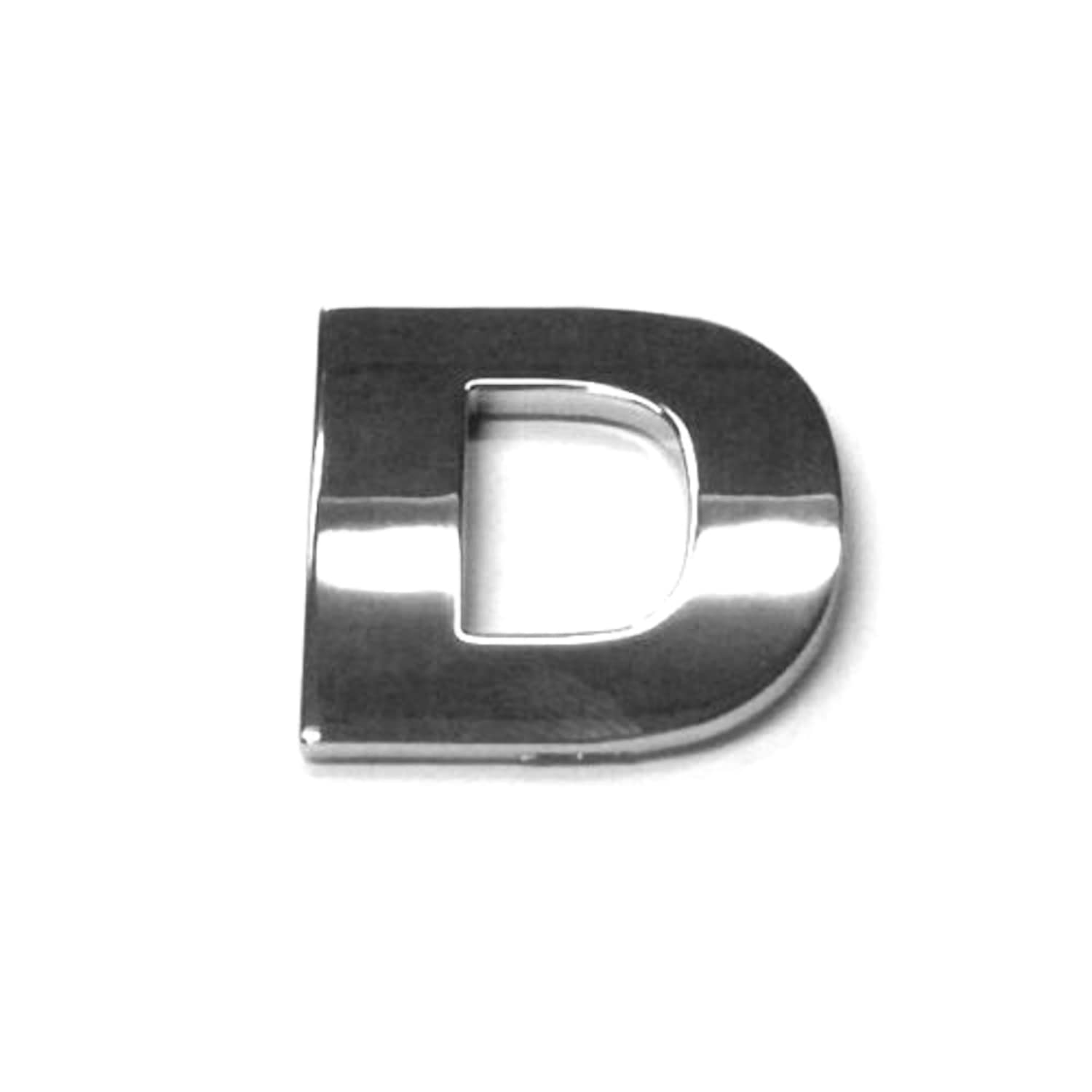 Chrome Letters Digits Numbers Signs Self Adhesive 3D Emblem Decal Badge Sticker for Car Van Home Decor - Letter D