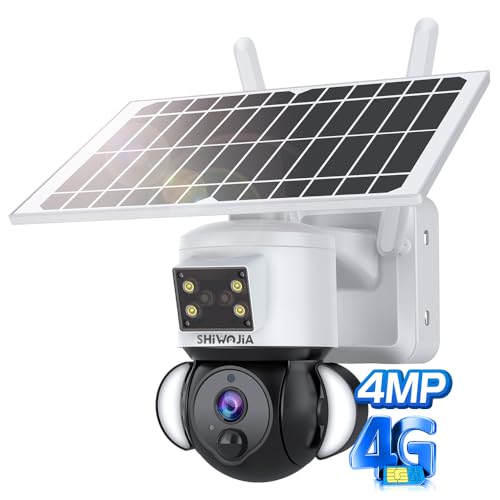 Telecamera Wifi Esterno Con Pannello Solare SHIWOJIA Telecamera Wi-fi