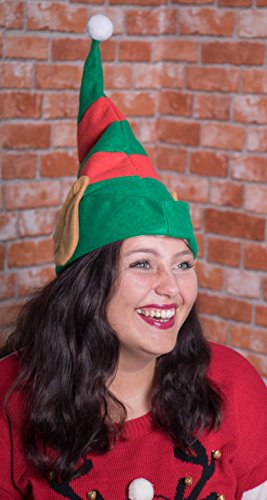 Clever Creations Christmas Party Hat For Kids And Adults, Fun Unisex Costume Hat, One Size Fits Most, Elf Ears #TOP3