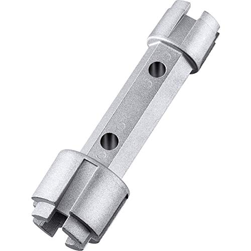Tub Drain Wrench Tub Dual Ended Drain Wrench Drain Remover Tool Zinc Alloy Wrench for Bathroom and Bathhouse