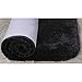 Maples Rugs ColorSoft Non Slip Washable & Quick Dry Elongated Toilet Seat Lid Cover [Made in USA], Rich Black