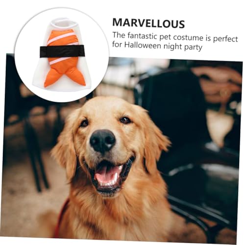 Disfraz para perro tamaño L con diseño de sushi miniatura 7