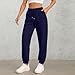 Petite Wide Leg Joggers Pants for Women Baggy Sports Yoga with Pocket Elastic High Waisted Casual Sweatpants Fashion Clothes（Small,1-Navy）