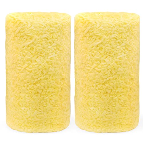 Coymos Bean Bag Filler 10Lbs Pillow Stuffing For Couch Pillows, Soft Shredded Memory Foam Polyfill Stuffing For Stuffed Animals, Bag Chair, Dog Bed, Yellow #TOP8