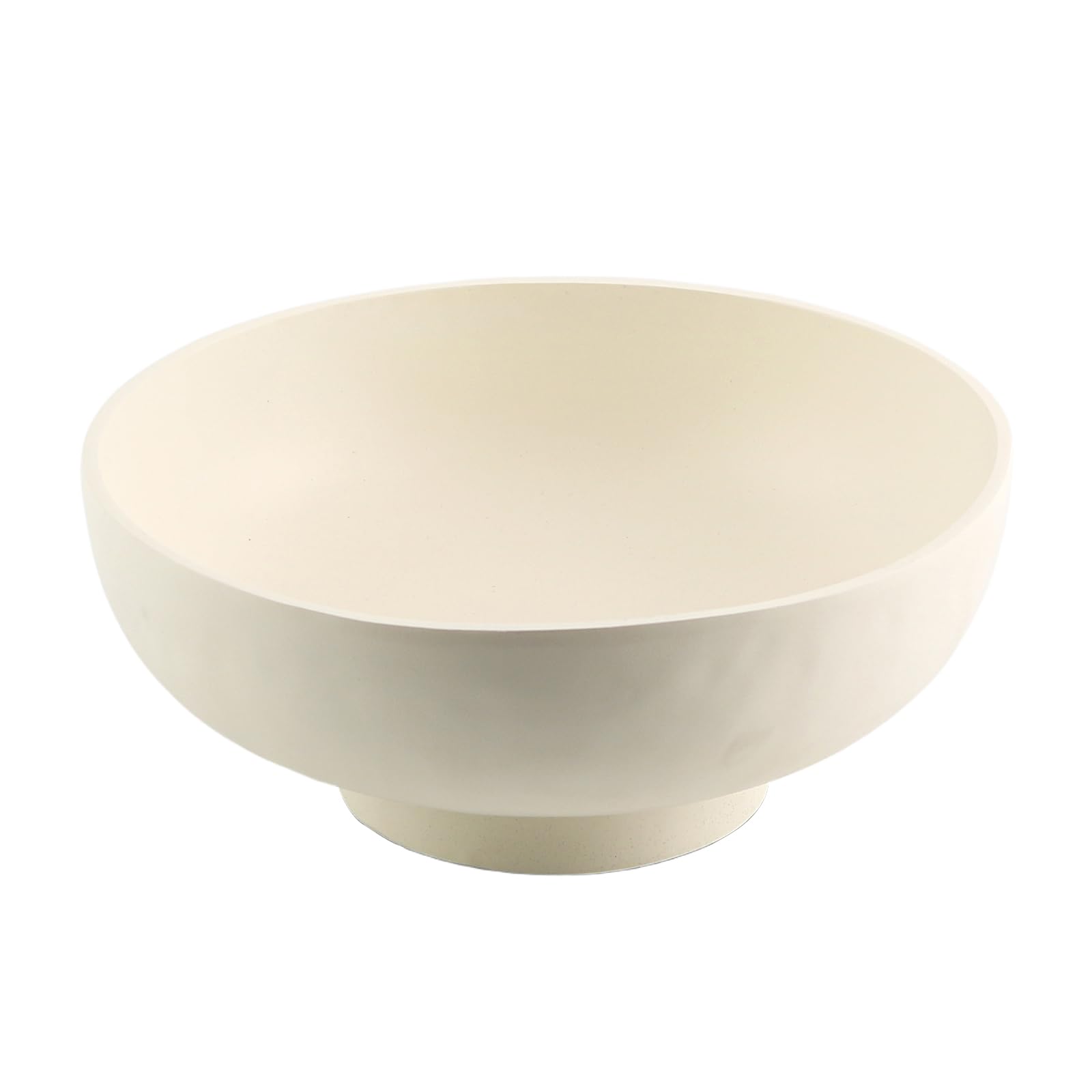 Photo 1 of MIGENHOME Cream White Decorative Resin Bowl, 10 Inch Modern Minimalist Storage Tray for Dried Fruit, Table Centerpiece, Home Decor