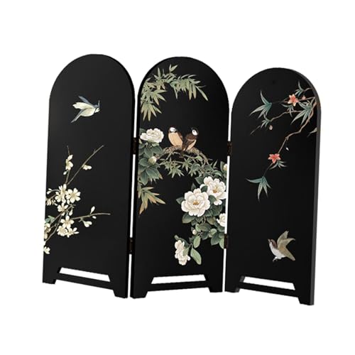 Panneau d'intimité d'art chinois et paravent de bureau pliable zen - 8