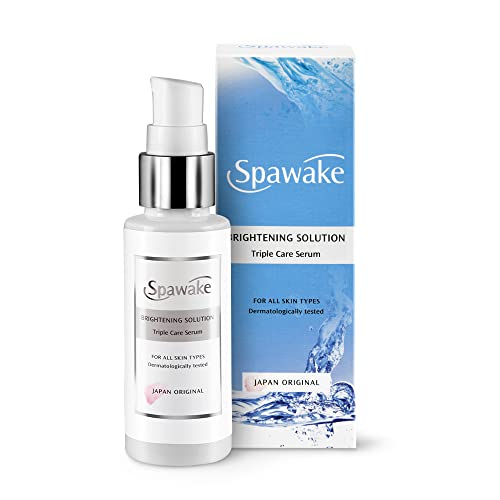Spawake Brightening Vitamin C Serum, Triple Care Serum, Vitamin C B3 E, Seaweed Extract, Lightweight, Universal Skin Brightening, 50ml