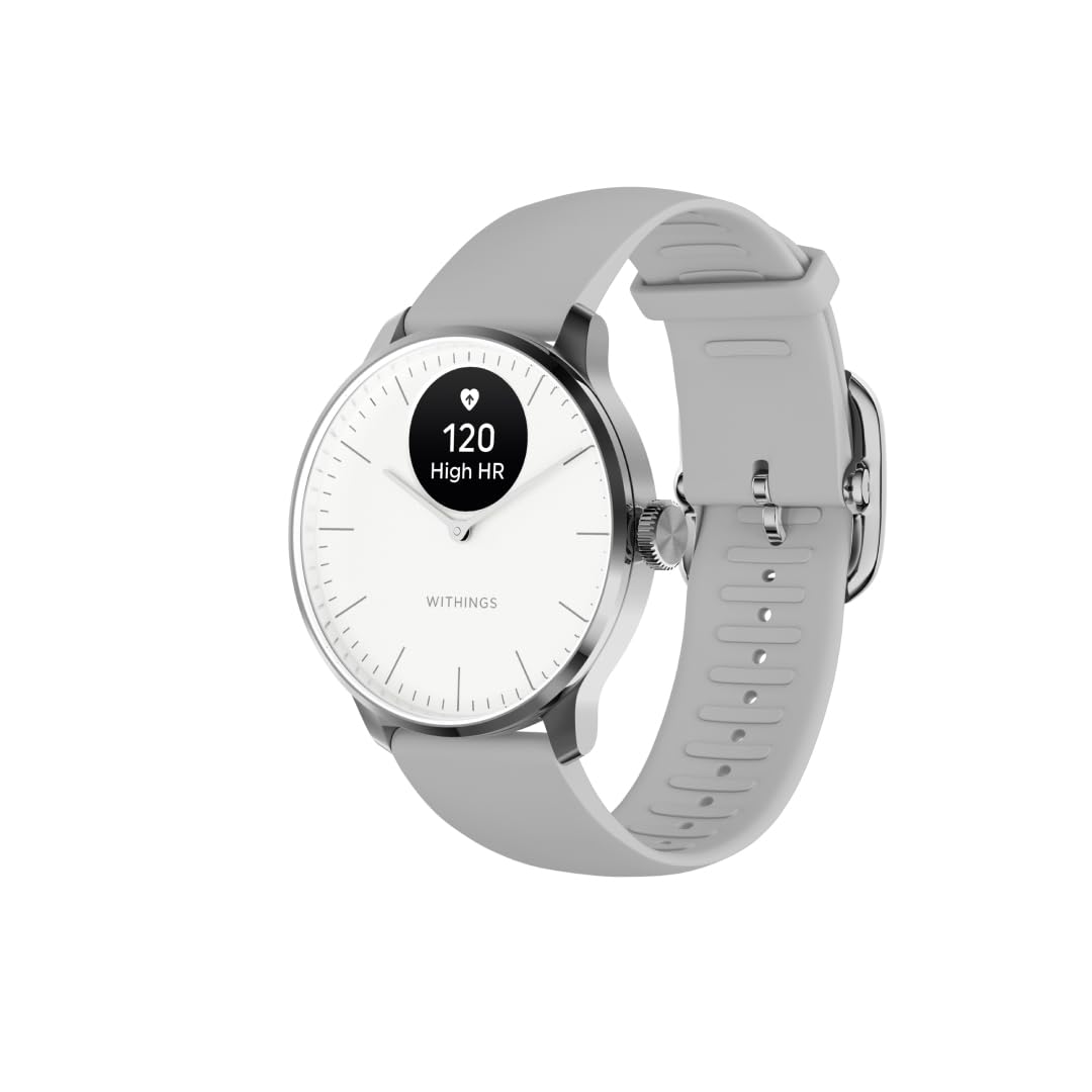 ScanWatch Light - Hybrid Smartwatch, 24/7 Heart Monitoring, Activity Tracking, Cycle Tracking, Sleep Monitoring, Connected GPS, 30-Day Battery Life, Android & Apple Compatible, HSA/FSA