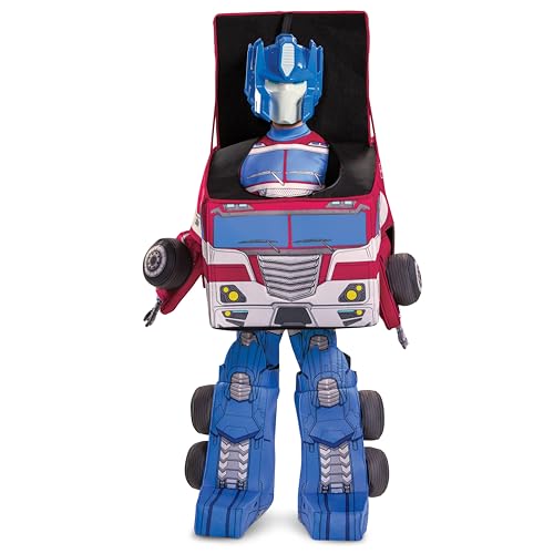 Disguise Disfraz Optimus Prime Transformers Robot Superheroe para Niño, Carnaval Talla S