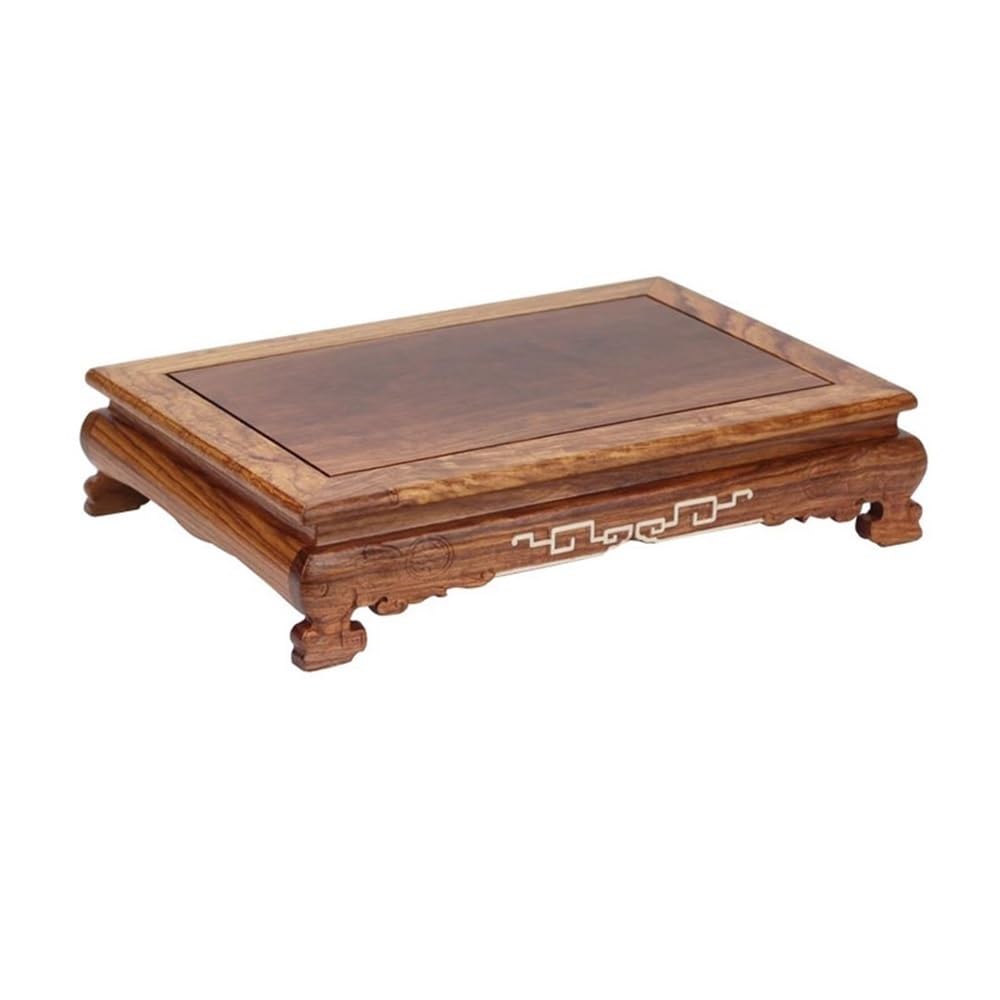 Base en palissandre pour jardinière et pot de fleurs d'intérieur