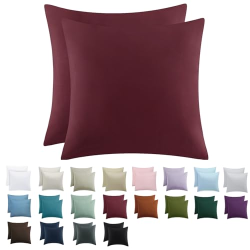 Tifschlaf Kissenbezug 80x80 2er Set - Kopfkissenbezug 80 x 80...