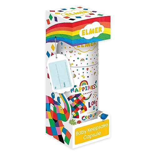 Elmer The Elephant Baby Keepsake Capsule by Robert Frederick - Registra los hitos de tu bebé