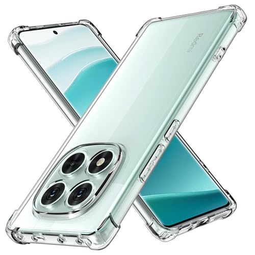 Image of BOXXO Flexible Back Cover for Mi Redmi Note 14 Pro Plus 5G | Back Cover Transparent Clear Shockproof Case Four Corner Protection | Slim Protective Mobile Phone Cover for Redmi Note 14 Pro Plus