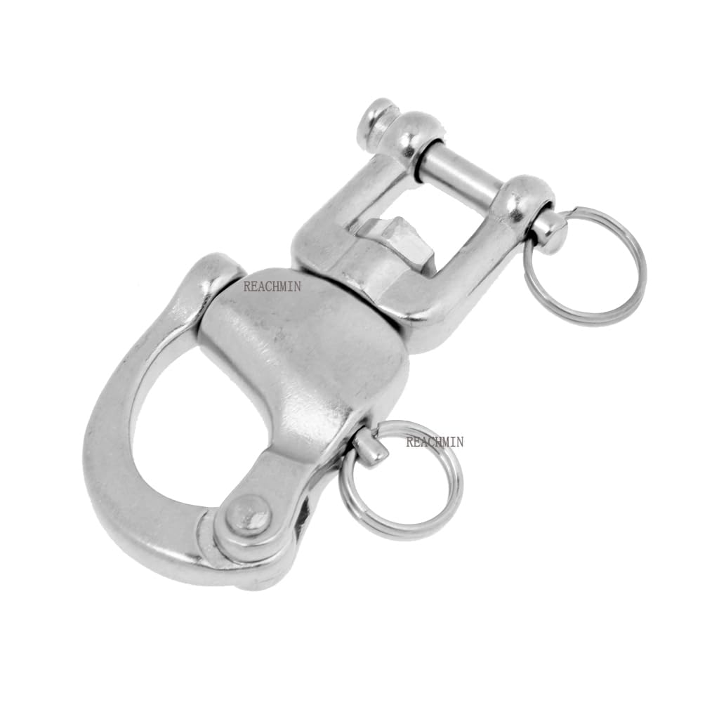 Tool Part for Snap Swivel 304 Stainless Steel Shackle Marine Boat Sail Harare 6.8 X 3 Heavy Duty High Strength Swivel Snap Shackle - (Color: 87mm)