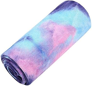 DREAM SLIM Hot Yoga Towel-Super Soft Microfiber, Non-Slip, Sweat Absorbent, Yoga Mat Towel Multicolor - Purpel