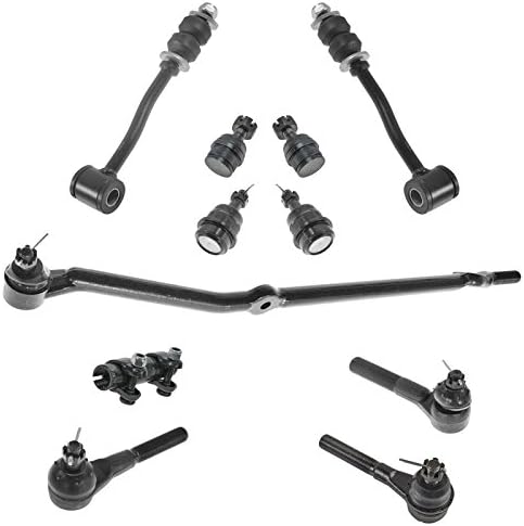 11 Piece Steering & Suspension Kit Ball Joints Tie Rods Sway Bar End Links
