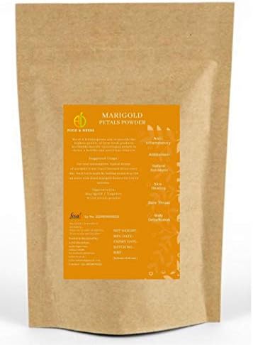 A D Food & Herbs Organic Dried Marigold/Genda Flower Petals Powder (150 Gms)