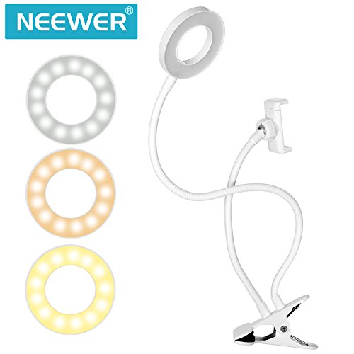 Neewer Luce LED Anulare da Selfie con Supporto per...