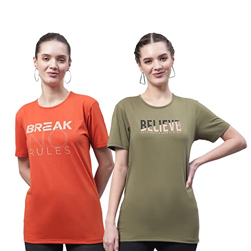 Image of Mack Jonney Regular Fit Women Tshirts Pack of 2-MACK57731
