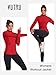 VUTRU Women's Workout Jackets Full Zip Athletic Tops Lightweight Gym Yoga Running Jacket with (Red,L)