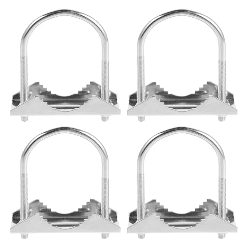 Abrazadera para soporte de antena y herraje exterior de TV con perno en U