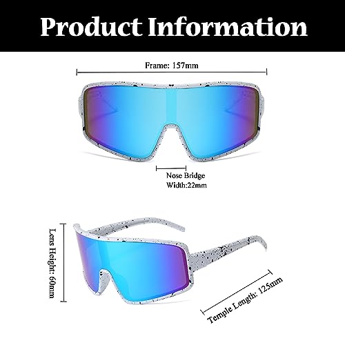 LJCZKA Sports Sunglasses Men Women Cycling Glasses Sports Glasses Cycling MTB with UV Protection Baseball Running Golf - Image 3