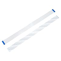 Vista 16 de uxcell Cable plano flexible, 30 mm, 1 mm de distancia entre conductores, 4 pines, cables FPC y FFC de cinta flexible para televisor LCD, audio