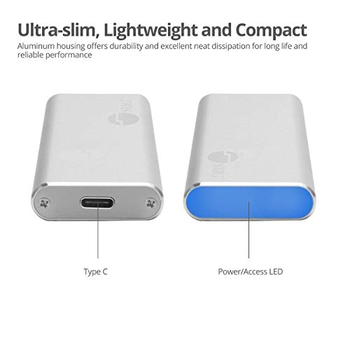 Caja externa SIIG para SSD NVMe USB C 10Gbps miniatura 7