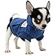 LOPHIPETS Hunde-Kapuzenpullover aus Baumwolle für kleine Hunde, Chihuahua, Welpenkleidung, kaltes Wetter, Marineblau/Größe XXS