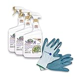 Bonide Neem Oil Fungicide, Miticide, & Insecticide Ready-to-Use, 32 Oz (Pack of 3) Bundle with Nitrile Gloves, Size-M, 1 Pair