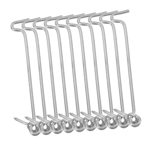 Ciieeo Swivel Cabin Hook Set 100pcs Window Hook Rod for Heavy Duty Latches Zinc Plated