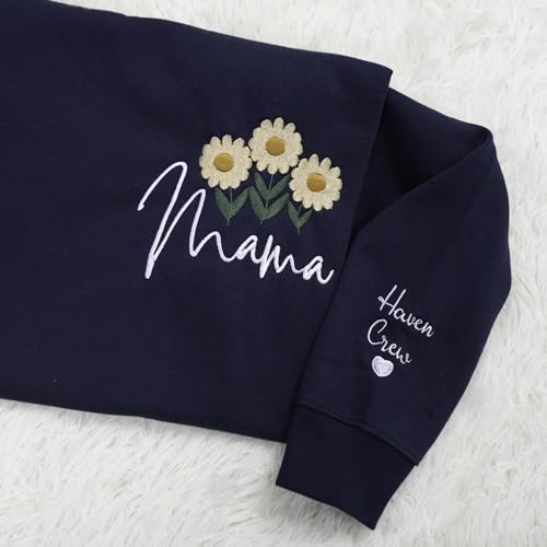 GABITA Custom Mama Embroidered Sweatshirt Personalized Shirt for Mom Mama Gift Mother's Day3