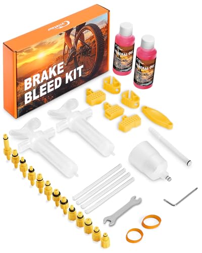 cycletour Kit Purgado Frenos para Shimano, TEKTRO, TRP Gama de Frenos de Disco Hidráulicos. El Kit de Purgado de Frenos Incluye de Liquido Frenos e Instrucciones de Uso (120ML)