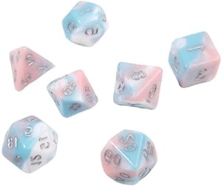 7Pcs DND-Dice Polyhedral Set D&D-Dice Set For Dungeons-and-Dragons-RPG-MTG-Table-Games D&d-dice Tray Green D&d-dice Bags With Drawstring