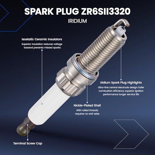 Image of 8-Pack UF733 Ignition Coils & ZR6SII3320 Spark Plugs Kit Compatible with Mercedes-Benz GLE63 / GLS63 / GL63 AMG GL450 GL550 ML550 GLS550, 4.7L 5.5L V8- Replaces UF-748 A2769060501