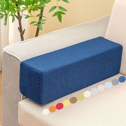 Générique Coussin D'accoudoir Latéral pour Canapé, Coussin Lombaire Rectangulaire Épais en Mousse, Coussin Appui-Tête Amovible, Coussin de Dossier pour Lits,...