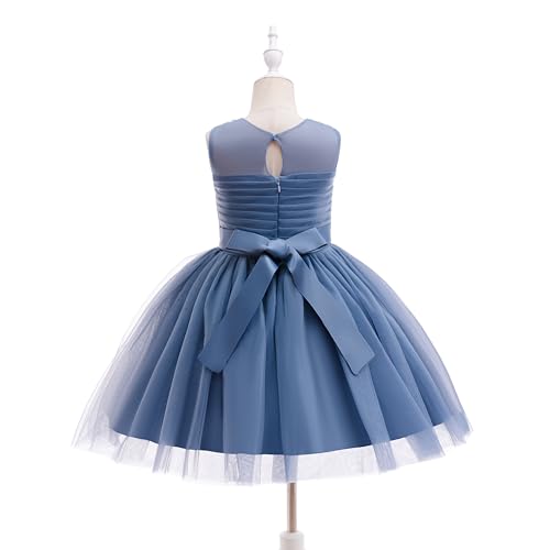 Glamulice Flower Girls Vintage Rhinestones Tulle Tutu Dress A Line Little/Big Girl Wedding Birthday Formal Party Dresses2