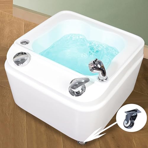 Masajeador Spa de Pies Acrílico con Luces y Ruedas miniatura 2