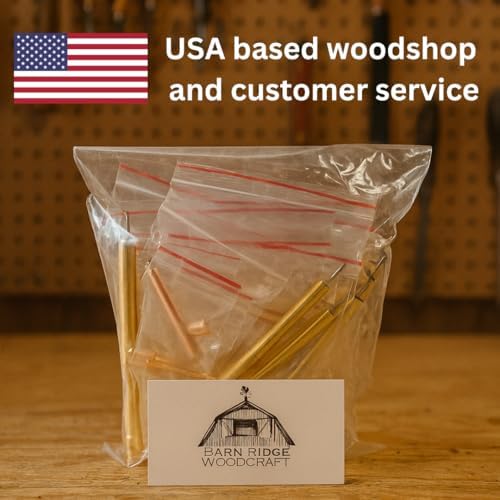 Spearhead Products Slimline Pen Kit for Wood Turning || 10 Pack with Multiple Finishes || 7mm Twist Pen Kit